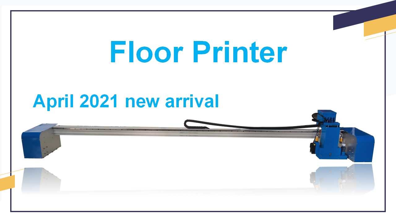 Garage Warehouse Ground Printing 2880dpi 3d Flatbed Printer For 0.1m Width