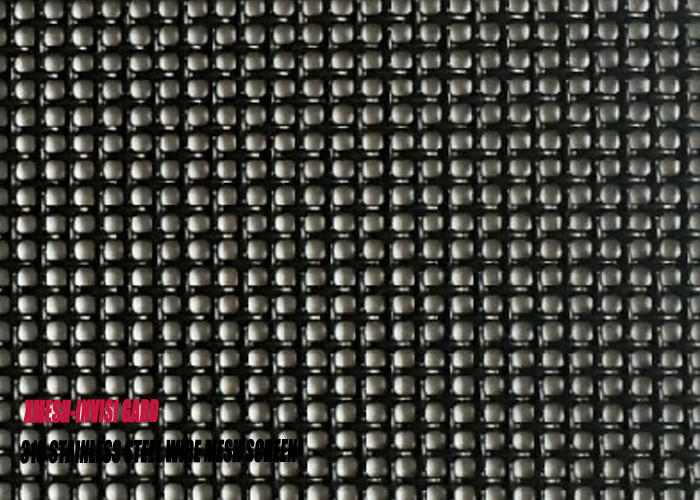 Vinyl Coated Pet Proof Flyscreen Mesh With Black Color North America Standards
