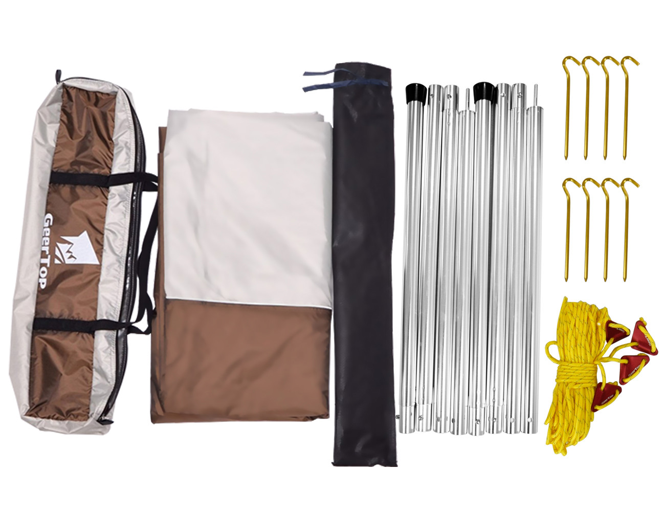 5-8 Persons Outdoor Waterproof Rain Fly Sun Shelter Tent Tarp For Camping