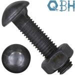 DIN 607 Cup Head Nib Carriage CL4.8 8.8 Carbon Steel Bolt