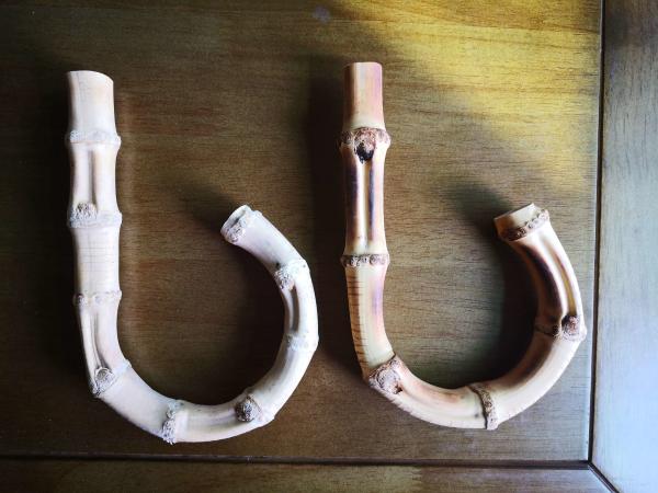 1pair 19cm(7.5 in) Bamboo purse handle Bamboo handle Purse handles bamboo bag