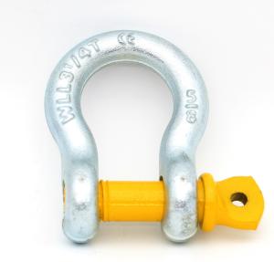 Quality Alloy Steel Forged Screw Pin Bow Shackle , Galvanized Heavy Duty Lifting Shackles wholesale