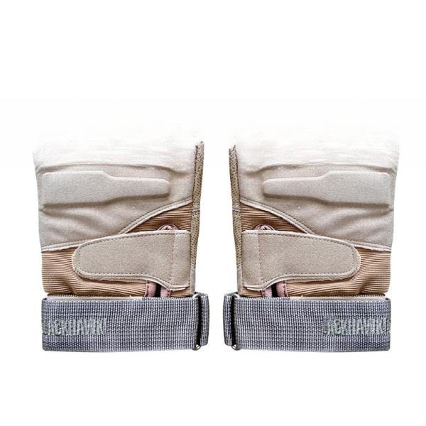Unisex Khaki Half-Finger Hand Protection for Outdoor Activities Superior
