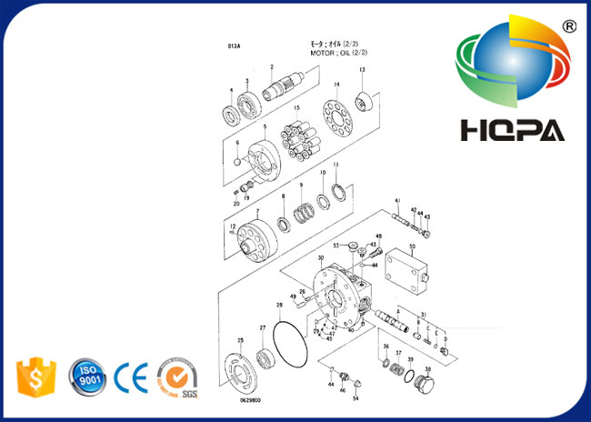 KYB 20450-53469 Model MAG-33V-500-3 Hydraulic Spare Parts MAG33