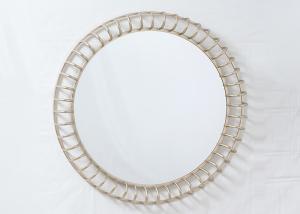 Quality Round Modern Wrought Handicraft Metal Wall Art Mirror wholesale
