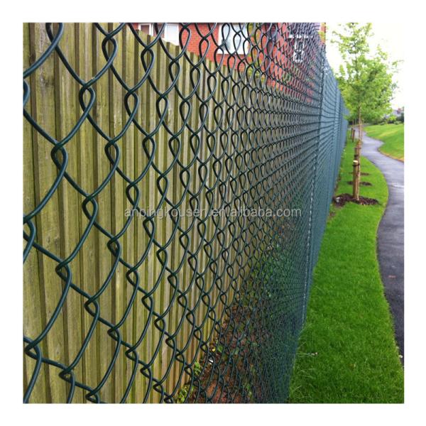 Metal Frame Highway Fence 8ft Diamond Shape Chain Link Fence Panels for High