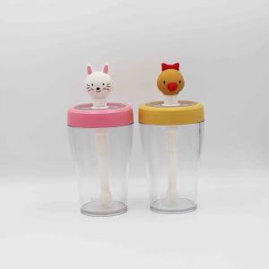 Quality Multi Color Transparent Plastic Straw Water Bottle Kids School Use wholesale