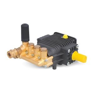 Quality FLOWMONSTER belt driven washer pump 2WZ-18XXNB brass high pressure triplex plunger pump 100-130Bar 3-15LPM wholesale