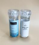 100ml 130g 130mm Clear Plastic salt Pepper Mill