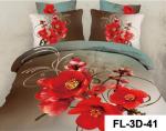 3D Reactive Printed Sheet Set 200TC Bedsheet