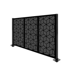 Quality Anodized Black Aluminum Garden Fence Lightweight Waterproof Privacy Fence wholesale