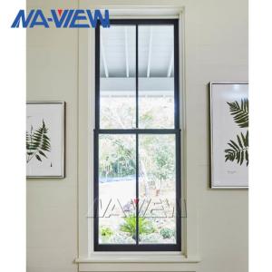 Quality Latest Style Superior Aluminium Modern Black Double Hung Windows wholesale