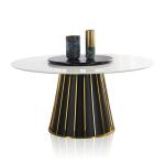 No Scratch Double Marble Top Dining Table