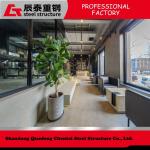 Modern Prefab Steel Commercial Buildings Customized Good Stiffness