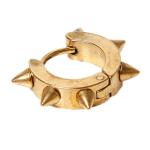 Silver Color&Gold-Color Punk Rock Stainless Steel Small Hoop Earrings for Women