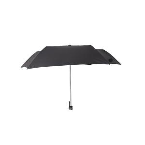 Quality Manual 19 Inch Lady Three Fold Umbrella Black Metal Frame Pongee Fabric wholesale