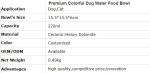 Lovely Personalized portable pet dog food water bowl ceramic plastic, Plastic