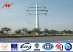 Round Section Transmission Galvanised Steel Poles 15m 24KN With ISO Approved