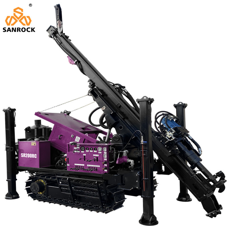 Portable Core Drilling Rig 75KW Diesel Reverse Circulation Drilling Rig Hydraulic Borehole Drilling Machine