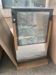Stainless Steel Base Refrigerated Pastry Case Cooler With Double Shelves