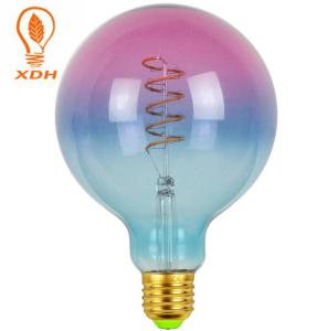 Quality G125 E27 Coloured Filament Bulbs 4W 6W LED Filament Globe Bulb wholesale
