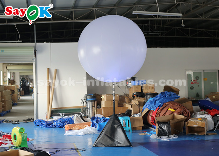 Inflatable LED Tripod Balloon With Halogen Or RGB Light For Event Advertising