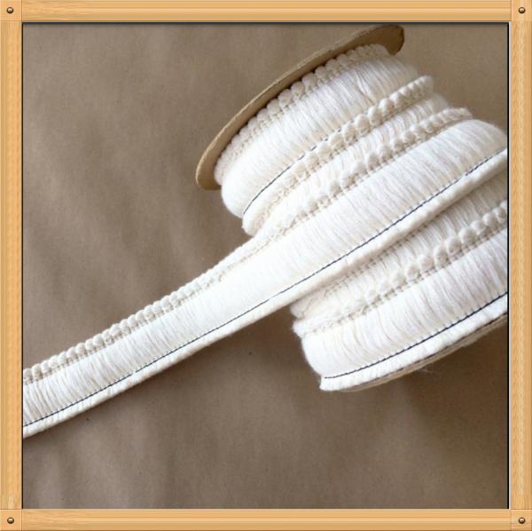 Top quality wholesale custom cotton decorative gimp fringe for garment curtain