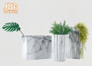 Quality Marbling Clay Flower Pots Fiberclay Plant Pots Large Pot Planters Clay Floor Vases wholesale