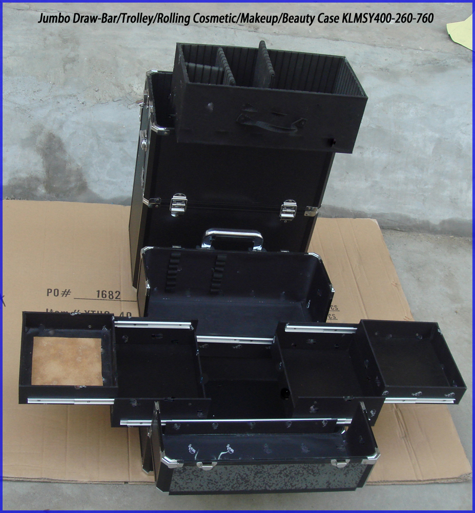Beauty tool Kit Trolley Train Case with Detachable Drawers KLMSY400-260-760