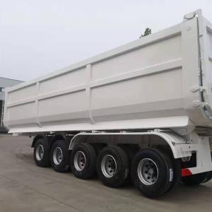 Quality Heavy Duty 5 Axles Rear Dump Semi Trailer For Road Construction wholesale