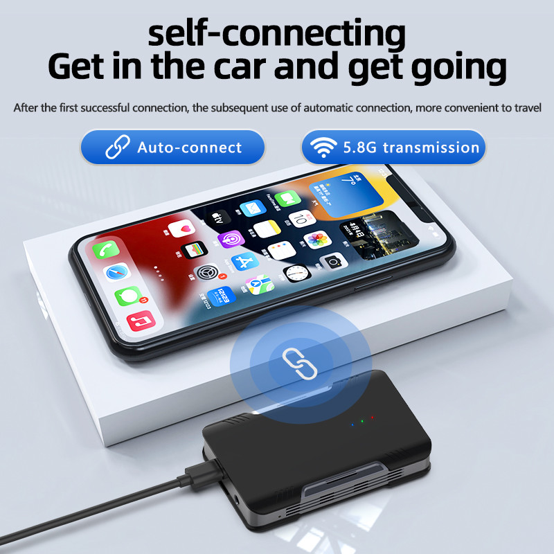 GT2 Dongle Wireless Carplay Ai Box Mini Car Player For Android Apple