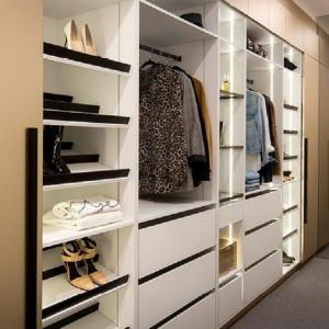 Quality Bedroom Furniture Modern Walk-in Wooden Wardrobe Designs for Your Bedroom wholesale