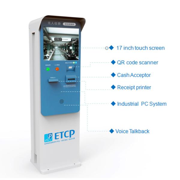 Waterproof Car Wash Parking Payment System NFC Outdoor Self Service Kiosk