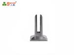 ASTM 304 Stainless Steel Handrail Fittings Glass Bracket Clamp Floor Mount