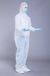 Quality Protective SMS 50g White Disposable Coveralls wholesale