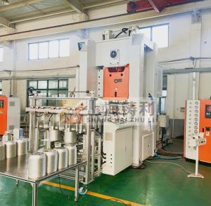 Quality 7.5X7X4M 16KW Aluminium Container Making Machine 80KN H Frame Hydraulic Press wholesale