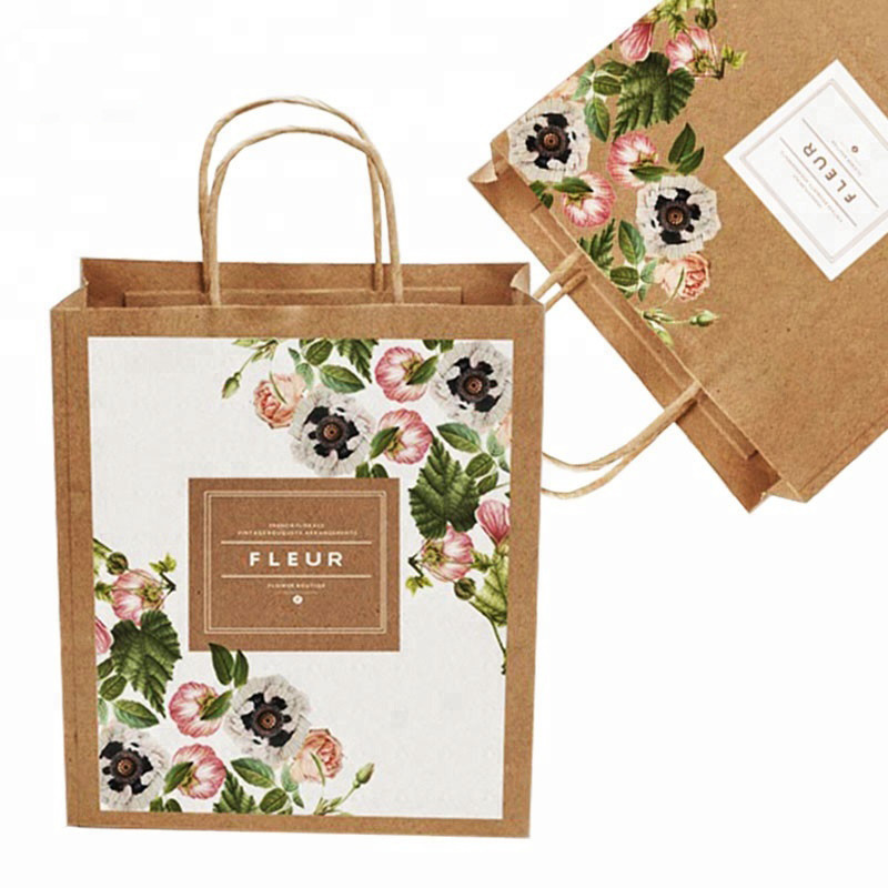 C2S Art Paper Kraft Carrier Bags