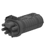 3- Black 288 Cores Fiber Optic Splice Closure Cable Joint Box for Network FTTH