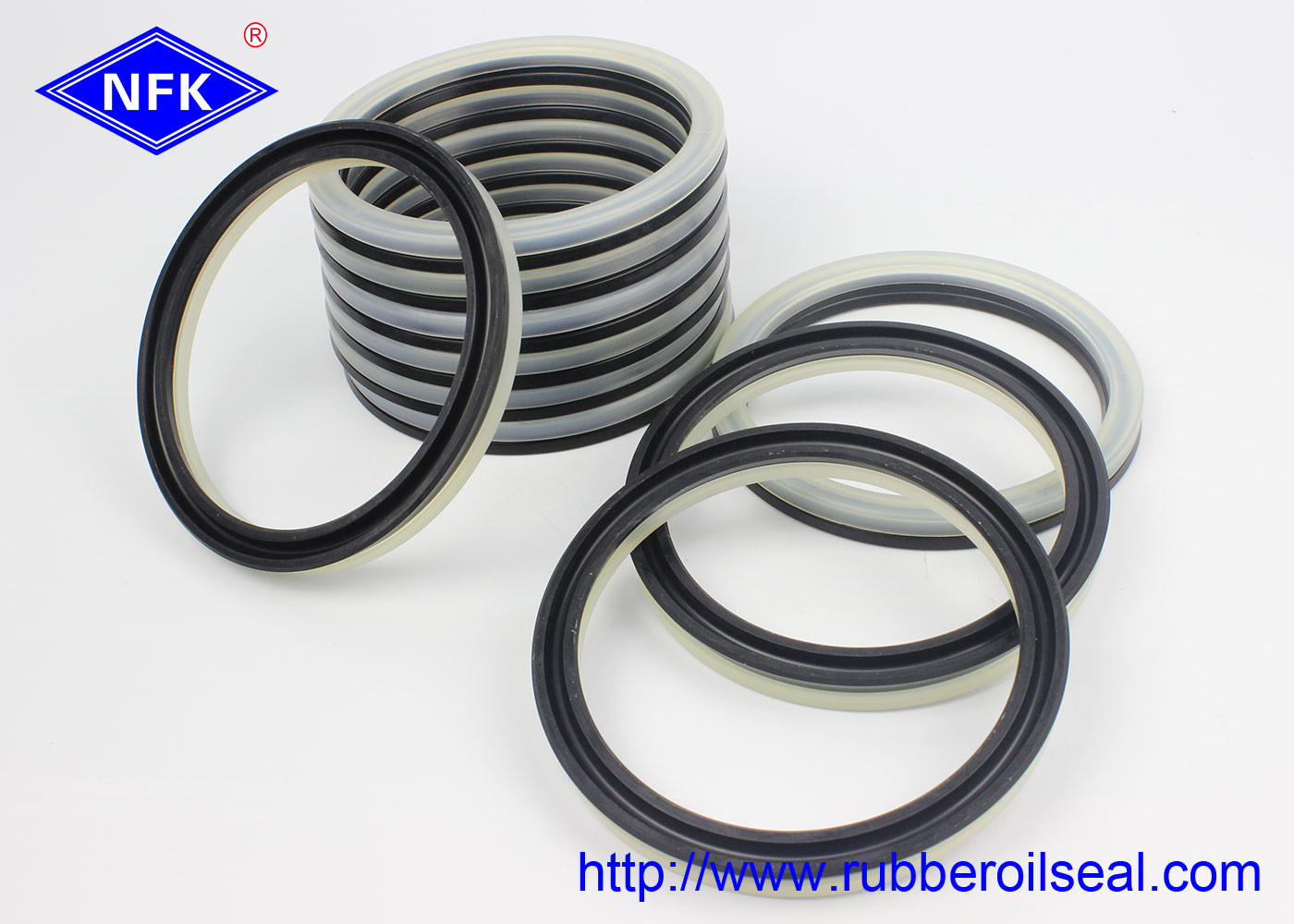 Double Acting Rubber Pneumatic Cylinder Piston Seals UKH ,EKM OD 110, 120 ,130