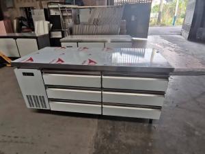Quality Commercial Counter Table Chest Of 6 Drawer Stainless Steel Refrigeration Kitchen Equipment wholesale