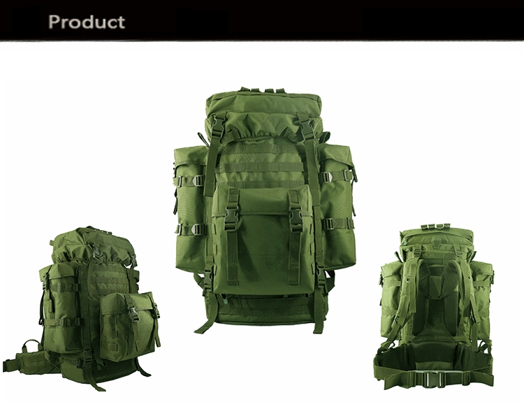 Outdoor Training and Camping Backpack with Molle System 600D Oxford Cloth Material