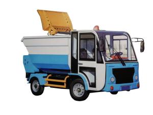 Quality Four Wheeler Electric Garbage Truck / Large Capacity Electric Waste Trucks wholesale