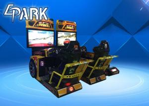 China 42'' Lcd Carbon Arcade Racing Game Machine Support 4 Players Competing Online on sale