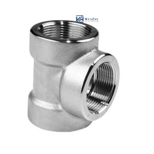 Quality Stainless Steel 304 316 316L 3000 LB 6000LB Forged Tee For High Pressure Pipe Fittings wholesale
