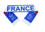 Custom Size Football Fan Scarf / Blue And White Striped Football Scarf