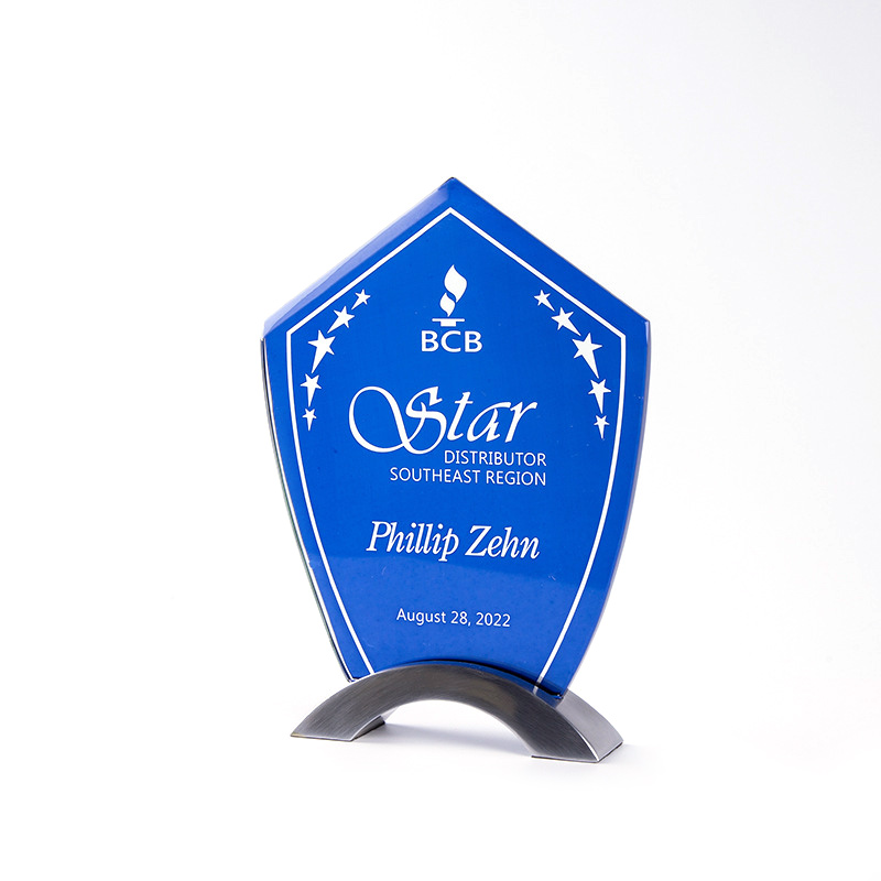 Encourage Souvenir Plastic Crystal Trophy Cup With Laser Engraving