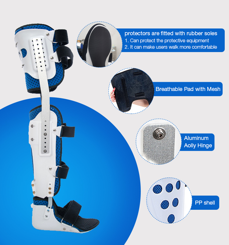 High Quality Knee Joint Full Leg Holder Medical Walking Orthosis Medical Corrector