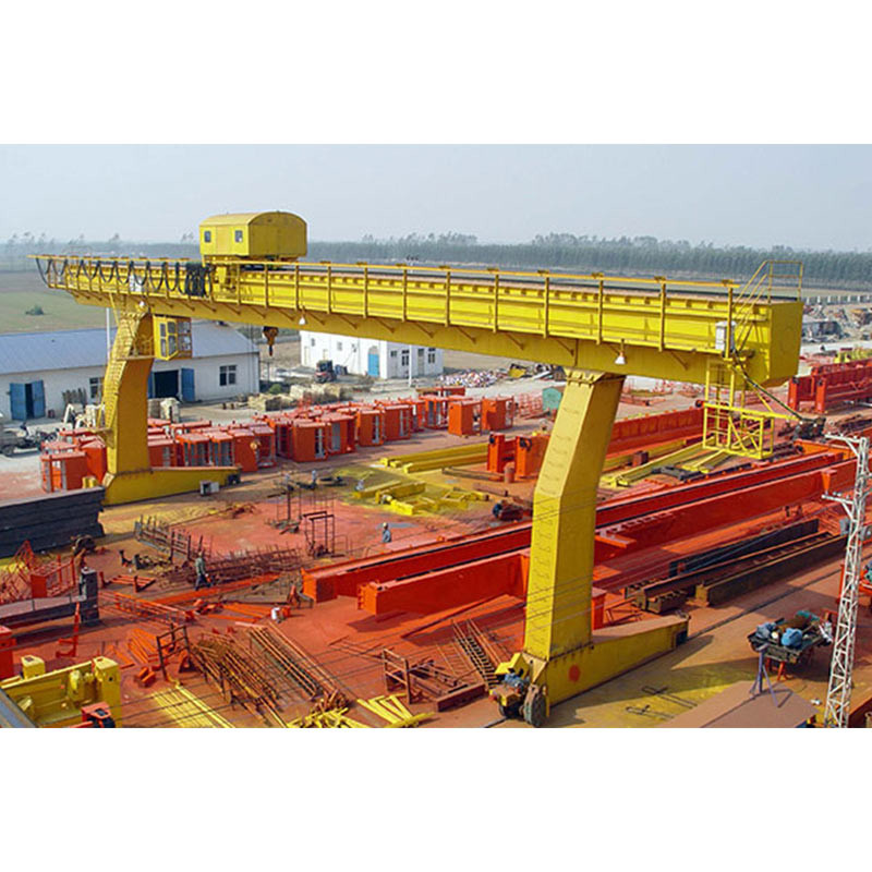 Industrial Overhead Single Girder Semi Gantry Crane 30 Ton For Workshop