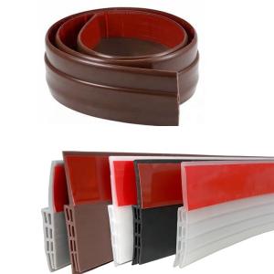Quality Brown TPE Door Draft Stopper for Under Door Bottom Seal Strip Home Weather Stripping wholesale