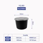 Disposable Microwave Safe PP Injection Restaurant Take Away Container Camping